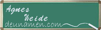 Agnes Weide Visitenkarte